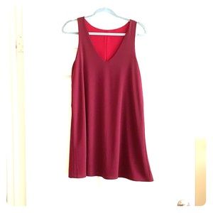 Plum-colored semi-formal dress